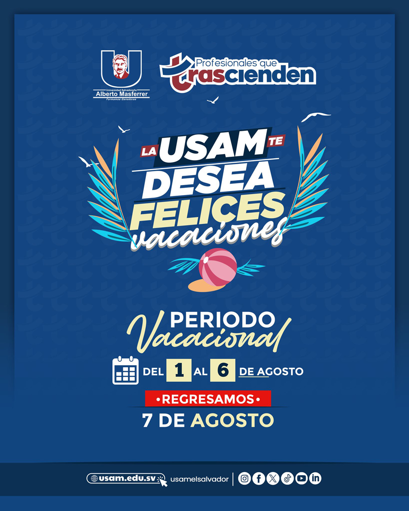 Aviso de vacaciones USAM 2025